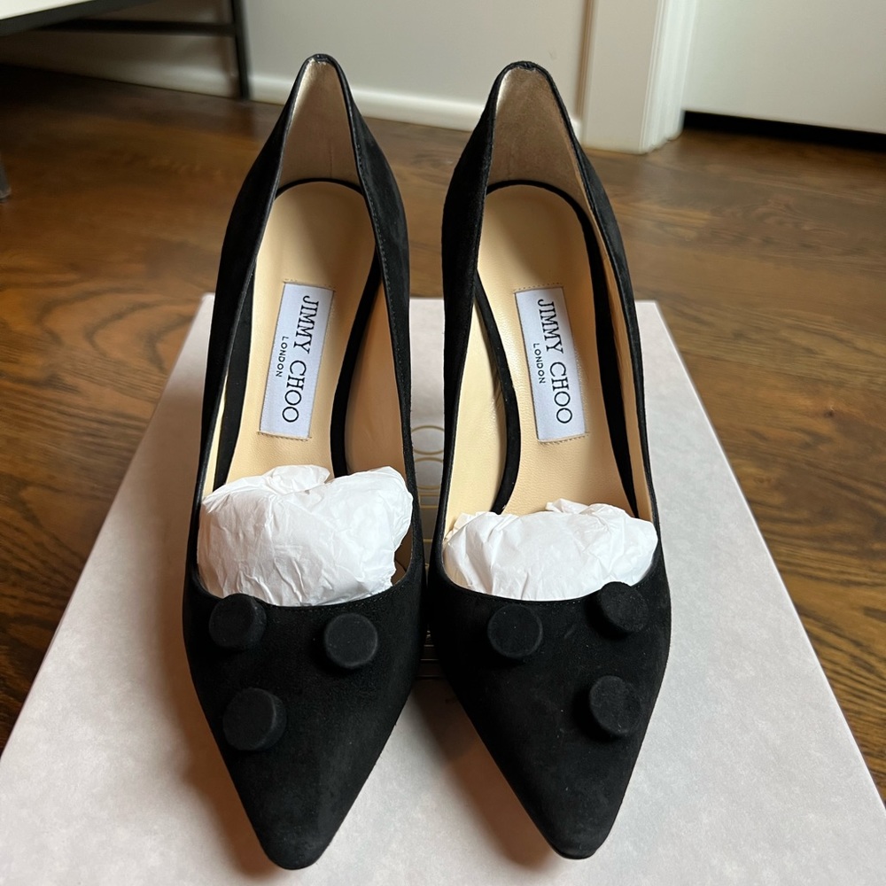 NWT Jimmy Choo Black Heels Size 6.5